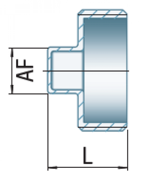 Vierkant-Stopfen, Typ 291, 2 1/2"